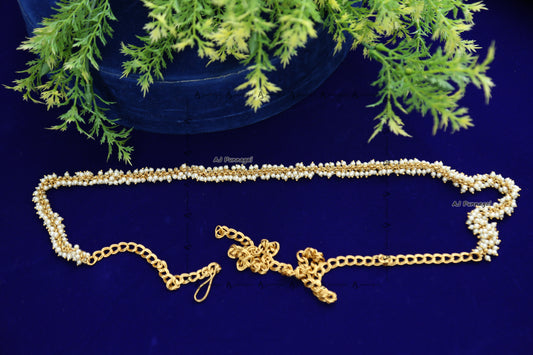 Gold look-alike Pearl hip belt