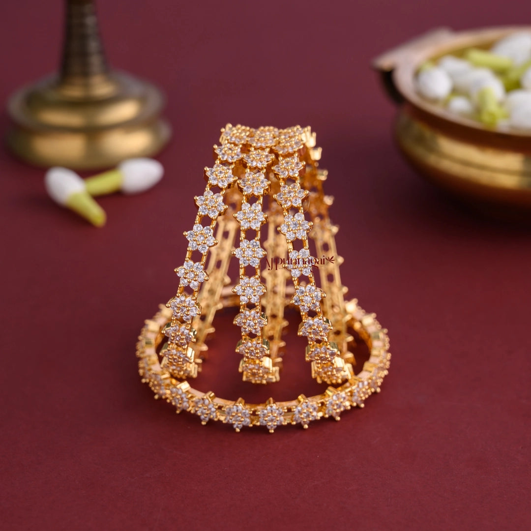 Star White Stone Bangle