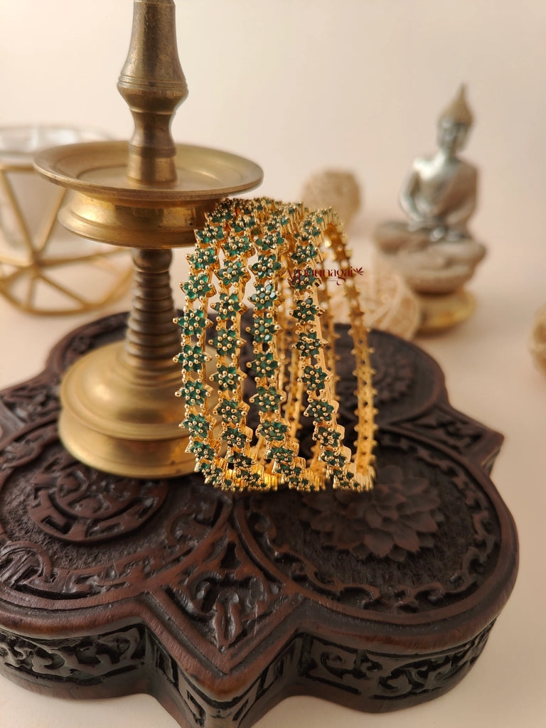 Emerald Green Star Bangles