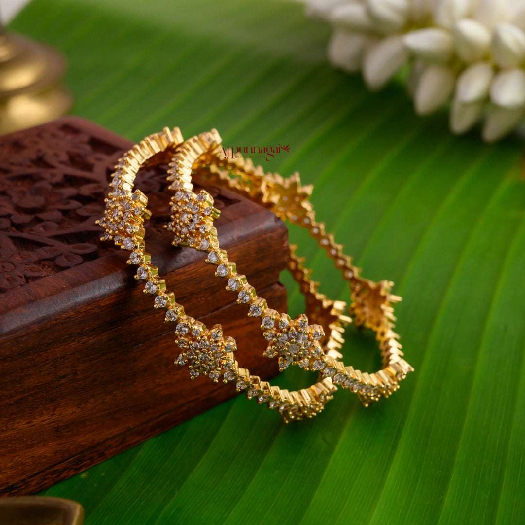 Dazzling White Stone Bangle