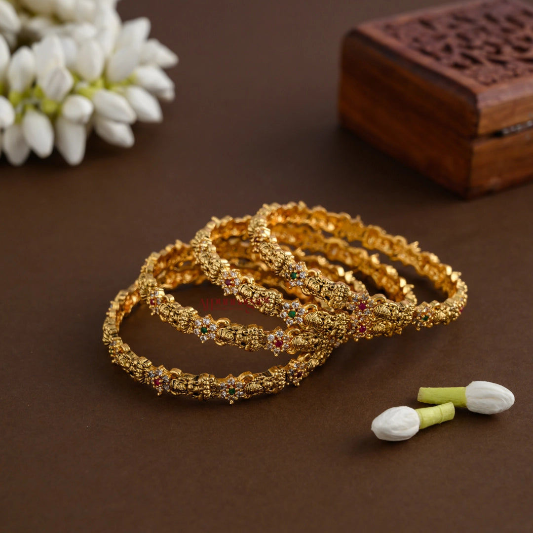 Lakshmi Nagas Bangle - Set of 4