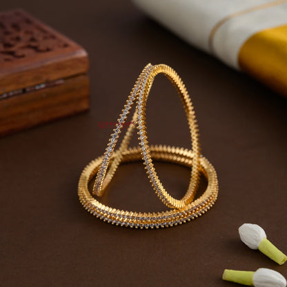 Dazzling White AD Bangle - Set of 4