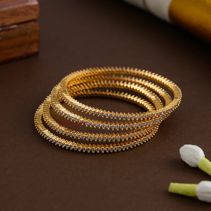 Dazzling White AD Bangle - Set of 4