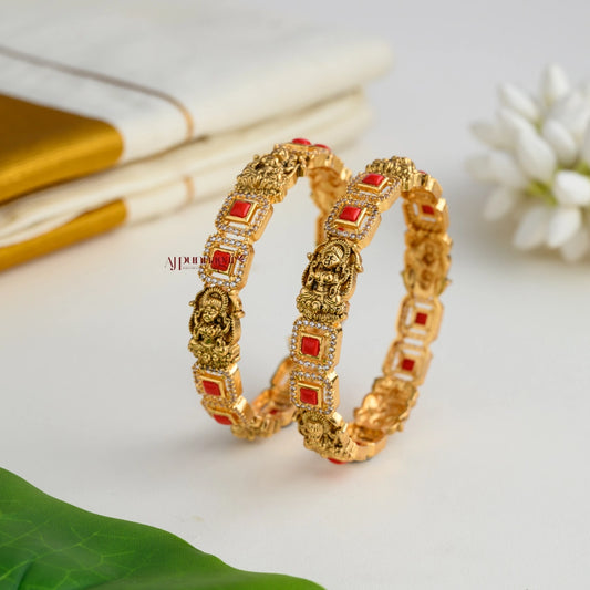 Coral Nakshi Lakshmi Matt Bangle