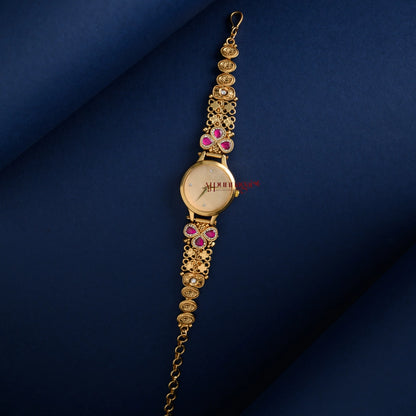 Elegant Kundan Jadau Bridal Watch
