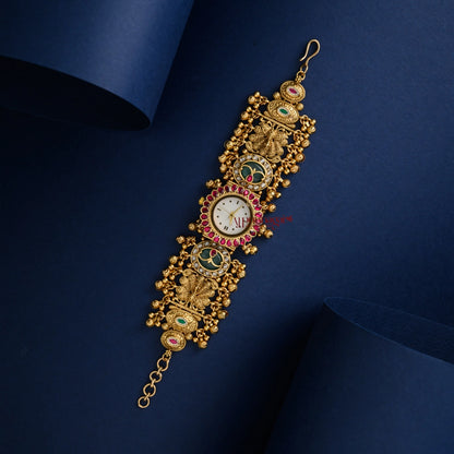 Grand Gold Look Alike Bridal Watch - White