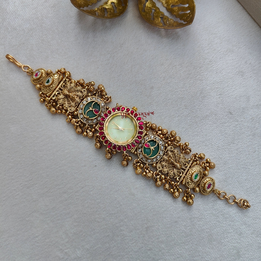 Grand Gold Look Alike Bridal Watch - Cream