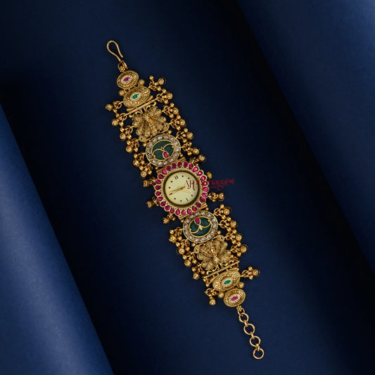 Grand Gold Look Alike Bridal Watch - Cream