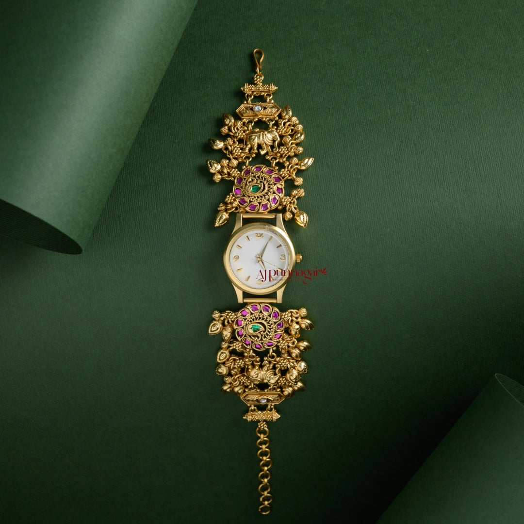 Gold Look Alike Elephant Grand Watch