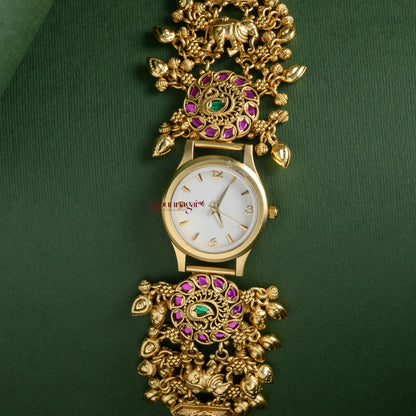 Gold Look Alike Elephant Grand Watch