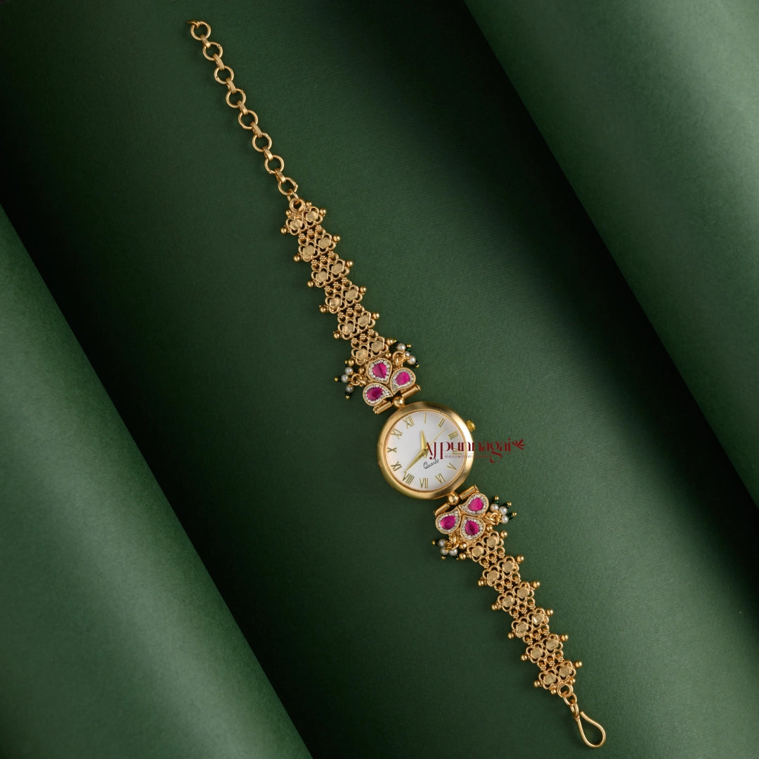 Dazzling Kundan Jadau Bridal Watch