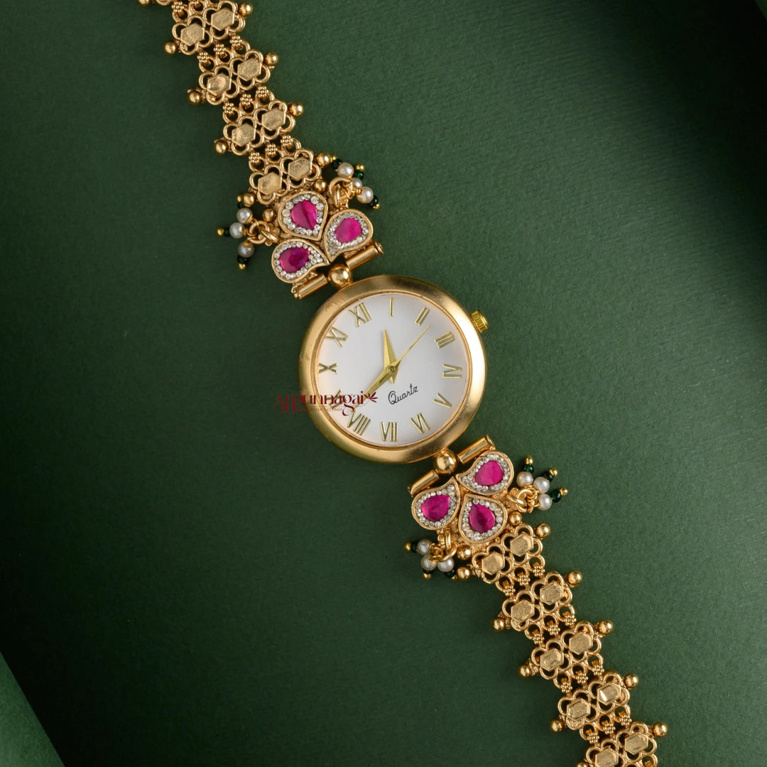 Dazzling Kundan Jadau Bridal Watch