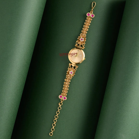 Elegant Floral Bridal Watch