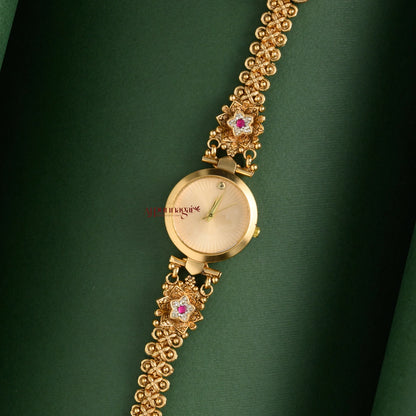 Elegant Floral Bridal Watch