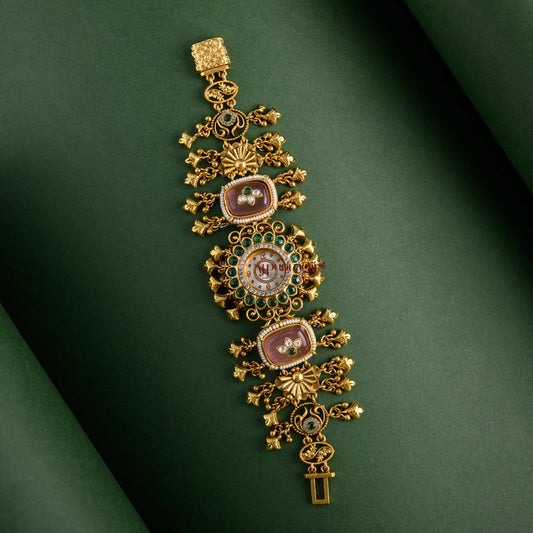 Grand Floral Heritage Kundan Jadau Watch