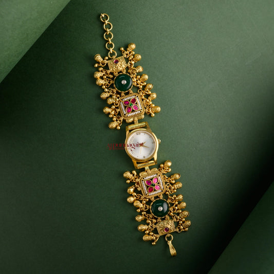 Trendy Heritage Kundan Jadau Watch