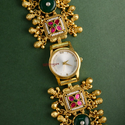 Trendy Heritage Kundan Jadau Watch