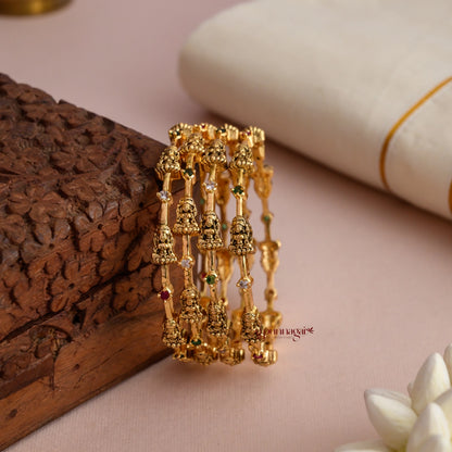 Dazzling AD Lakshmi Kids Bangle - Set of 4