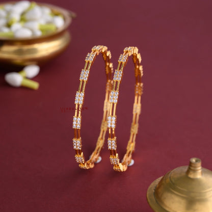 Classy AD Kids Bangle -Pair