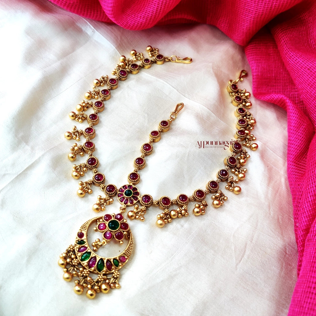 Elegant Kemp stone Bridal Head Set