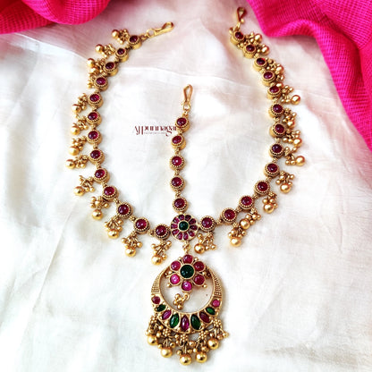 Elegant Kemp stone Bridal Head Set