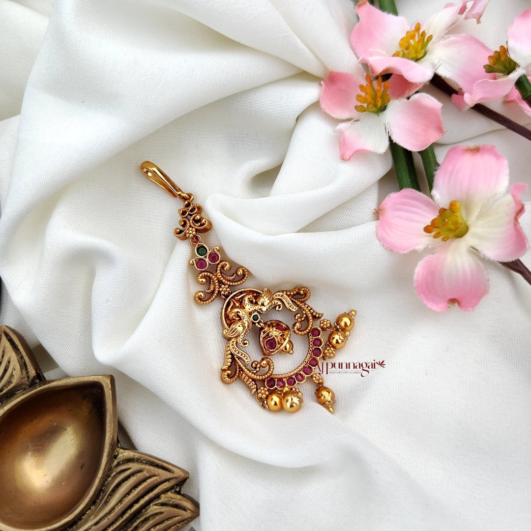 Splendid Peacock Motifs Tikka