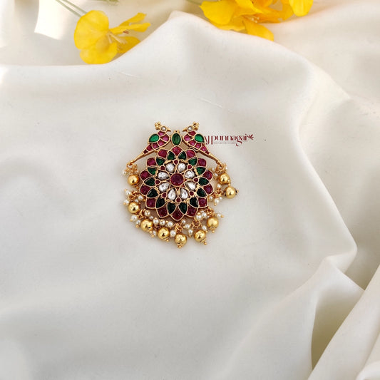 Unique design Dual Parrot Gold look alike Jadabillai