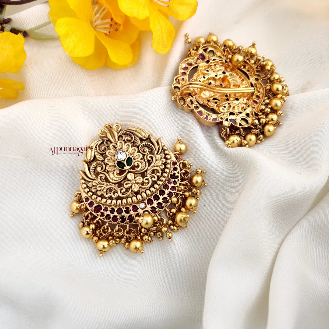 Intricate floral design Gold look alike Jadabillai