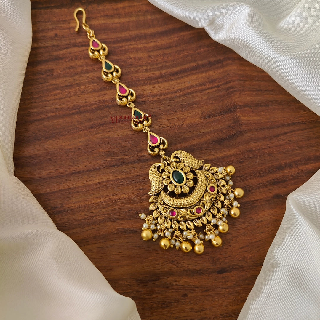 Floral Kemp Stone Chutti - Multi