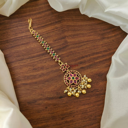 Kemp Stone Floral Chutti - Gold