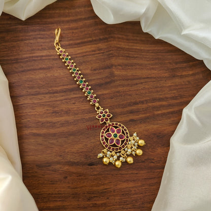 Kemp Stone Floral Chutti - Gold