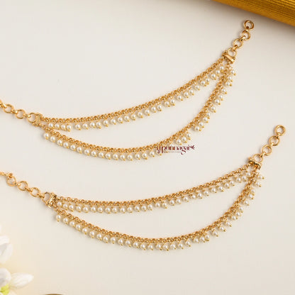 2 Layered Gold Look Alike Mattal - Pearl