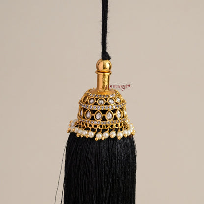 South Indian Style White Stone Kunjalam