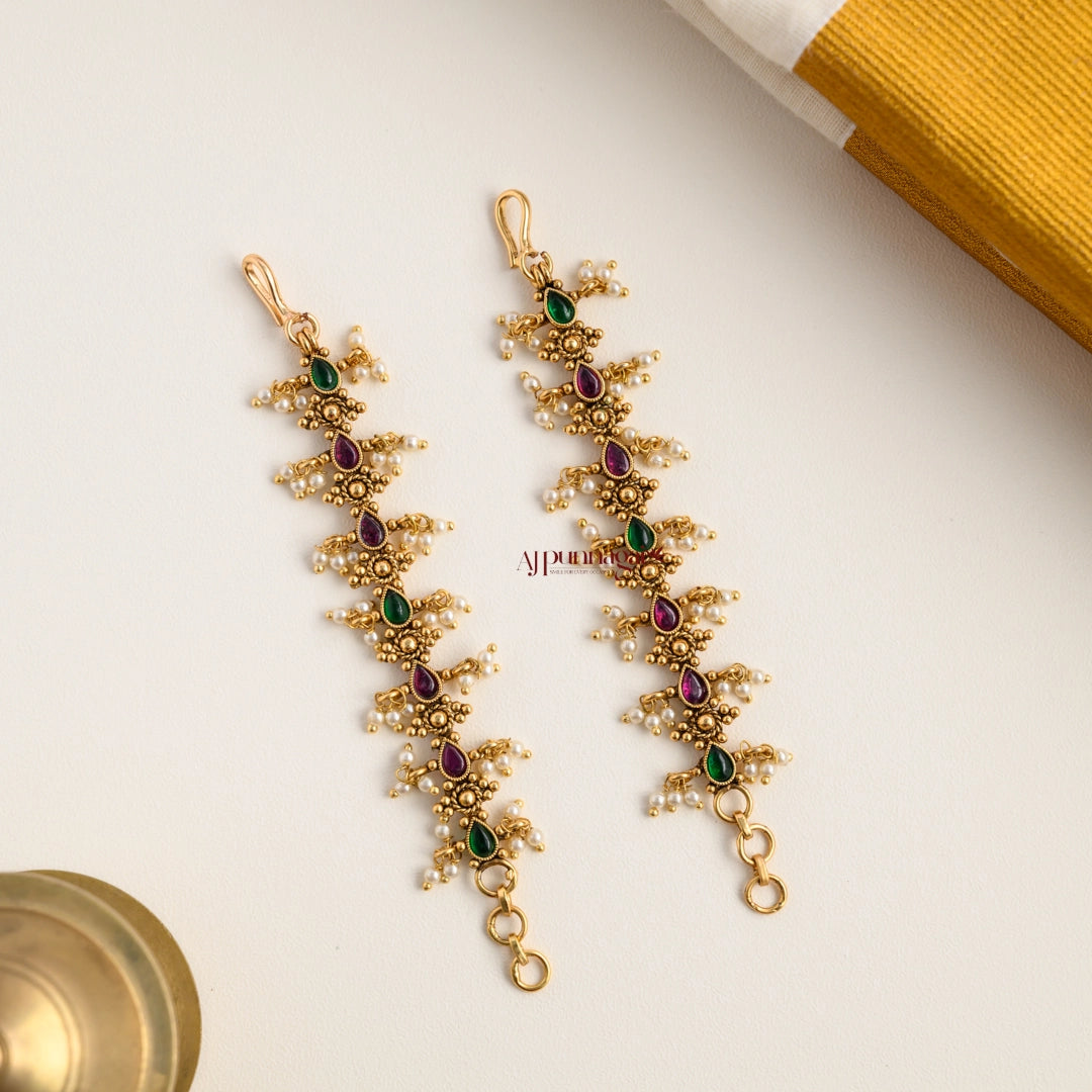 Gold Look Alike Kemp Traditional Mattal - Pearl