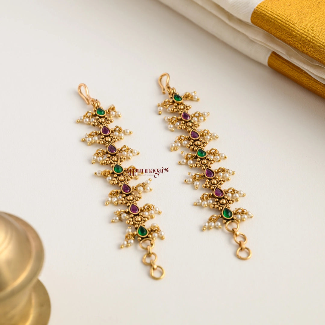 Gold Look Alike Kemp Traditional Mattal - Pearl