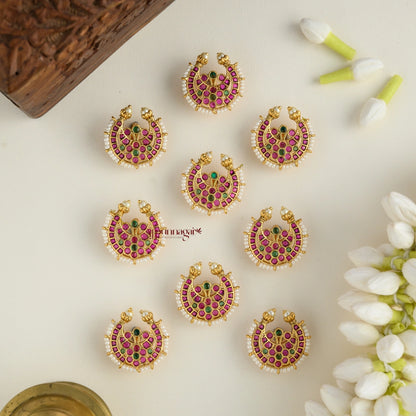 Half Moon Shaped Jadai Billai - Set of 9
