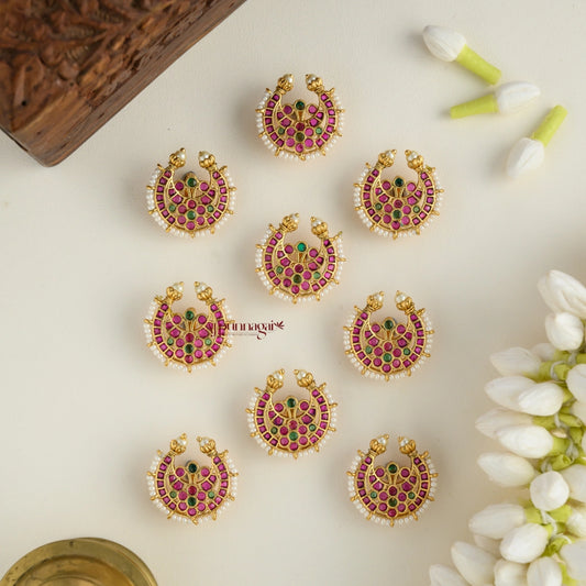 Half Moon Shaped Jadai Billai - Set of 9