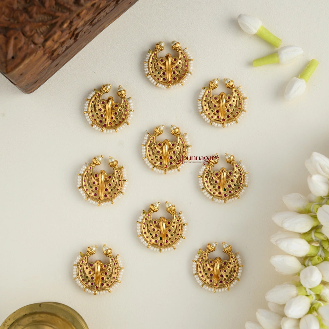 Half Moon Shaped Jadai Billai - Set of 9