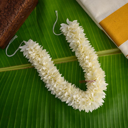 Reusable Fabric 16 Inches Pichi Poo Flower String - Full White – AJ ...