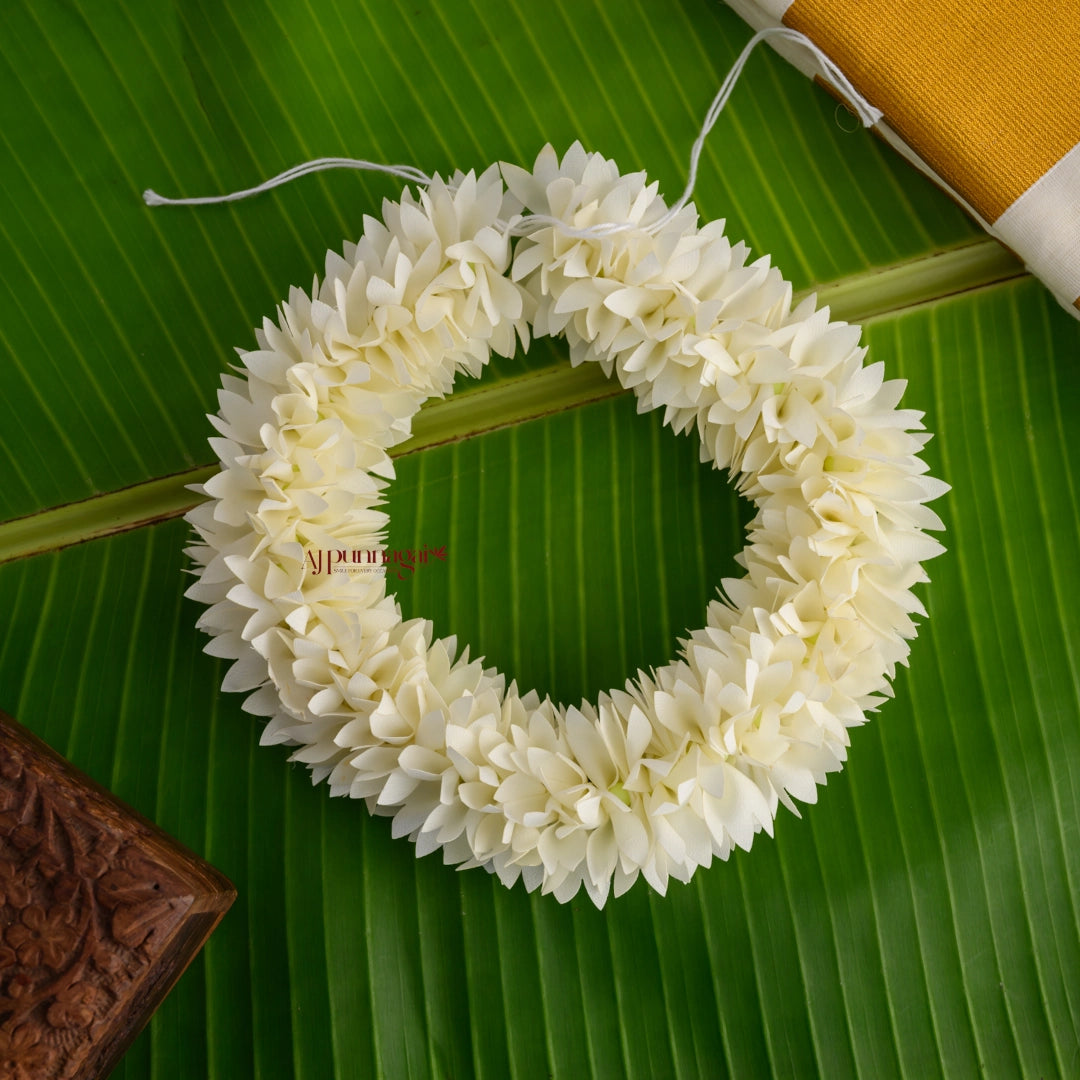 Reusable Fabric 16 Inches Pichi Poo Flower String - Full White – AJ ...