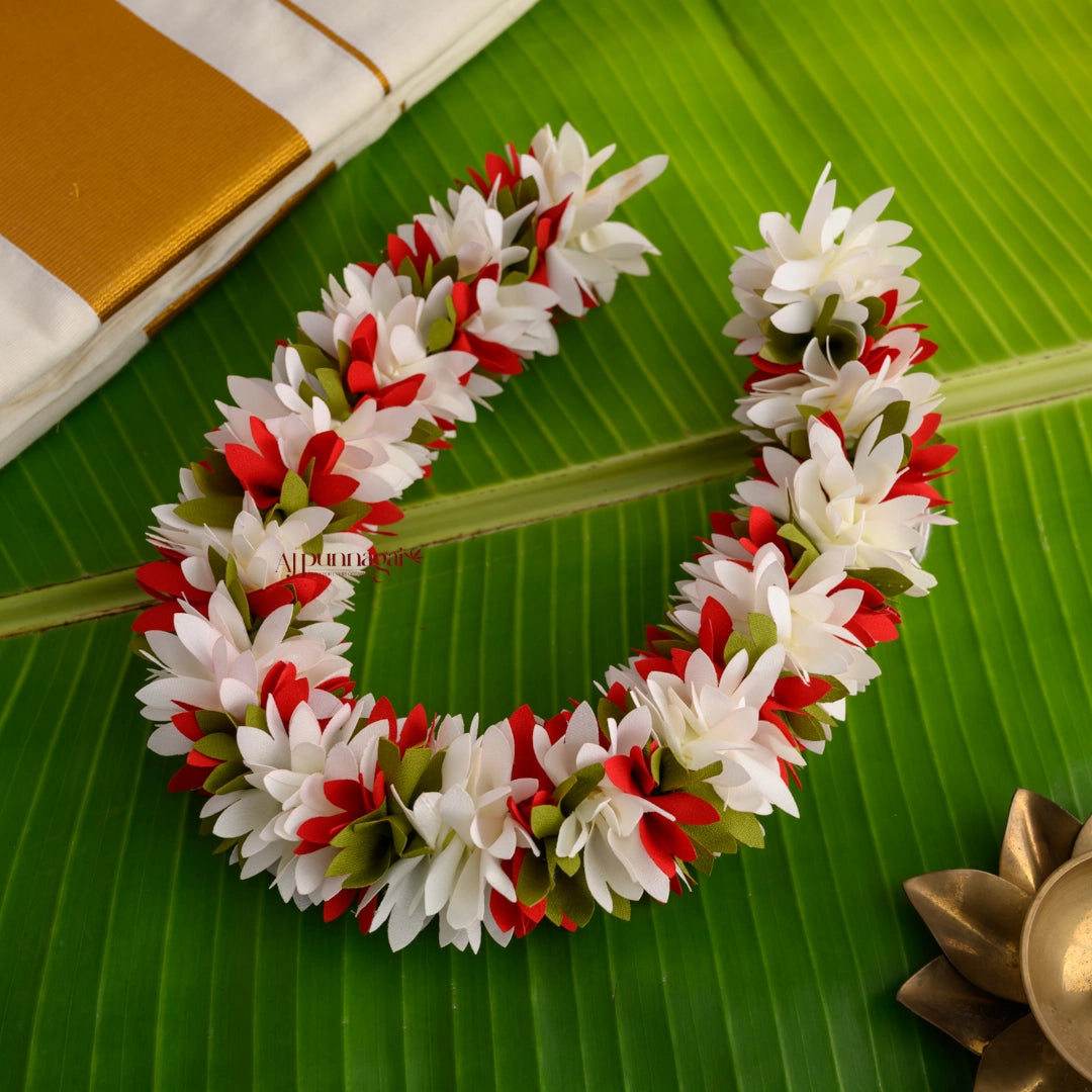 Reusable 16 Inches Pichi Poo Flower String - Red Kadambam – AJ Punnagai