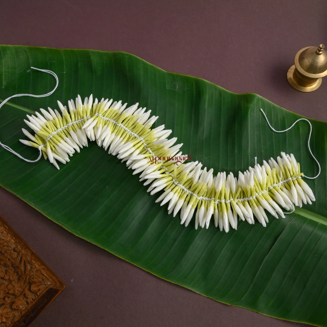 Realistic Look Mullapoo Hand Strung String – AJ Punnagai