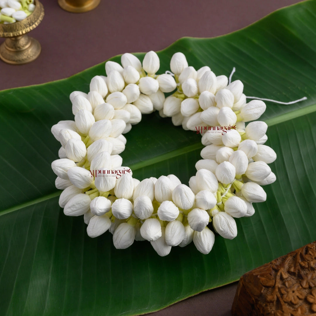 Realistic Look Jasmine Hand Strung String - Gundu Malli – AJ Punnagai