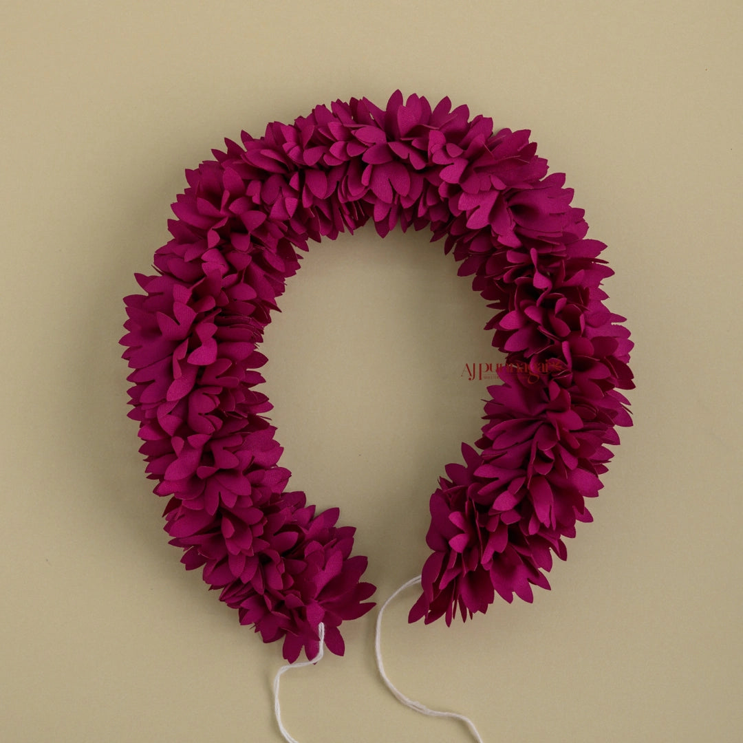 Reusable 16 Inches Fabric Pichi Poo Flower String - Purple