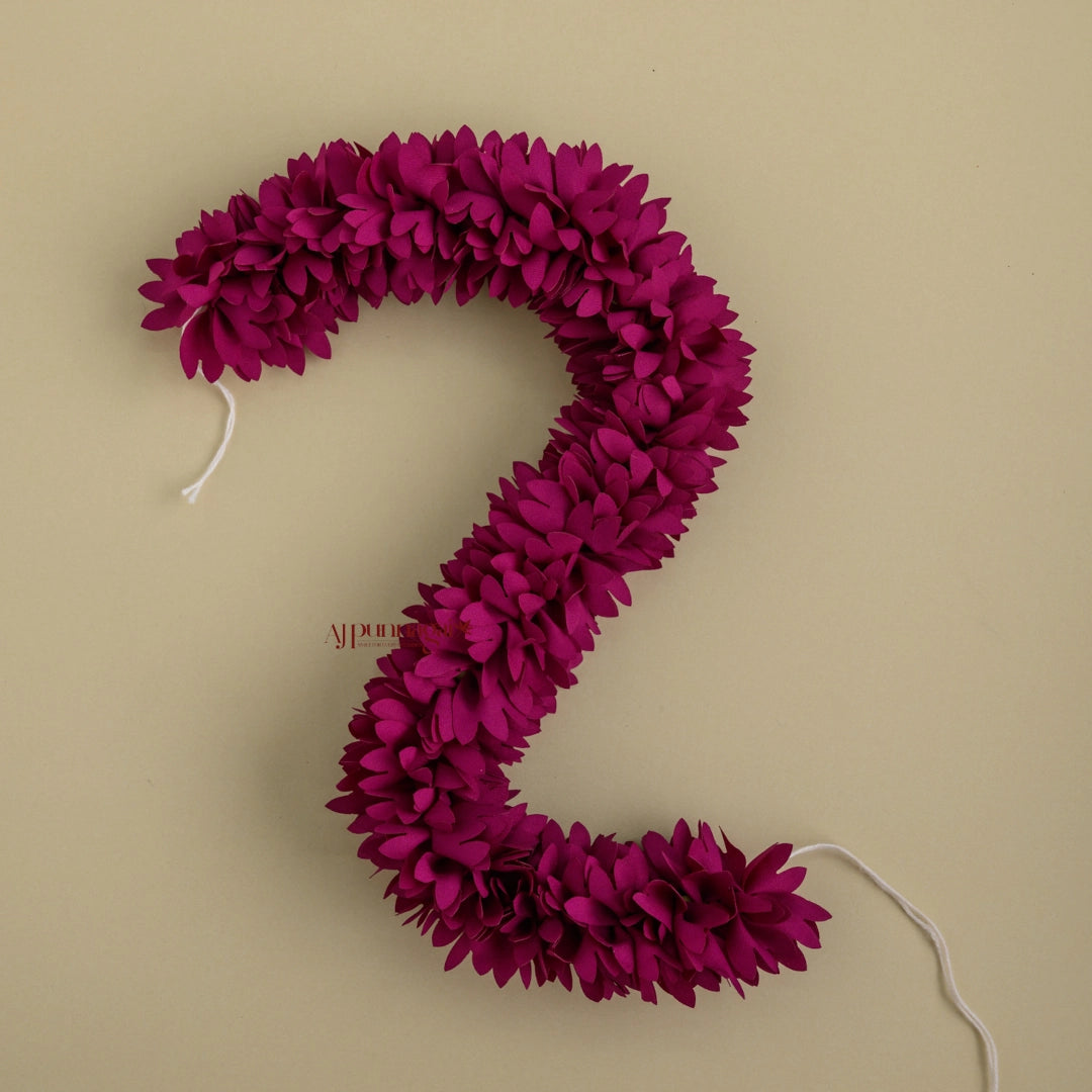 Reusable 16 Inches Fabric Pichi Poo Flower String - Purple