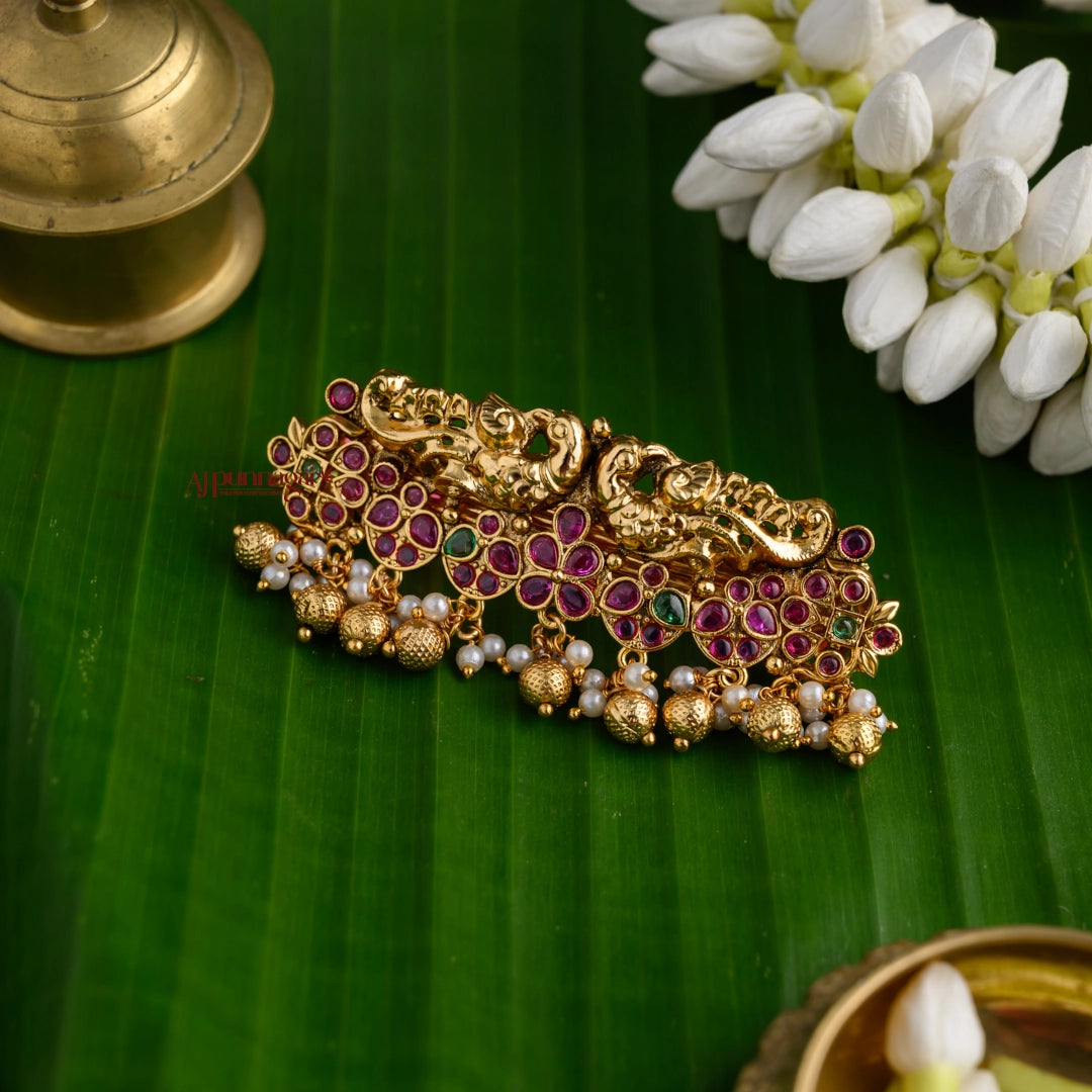 Beautiful Kemp Peacock Hair Clip