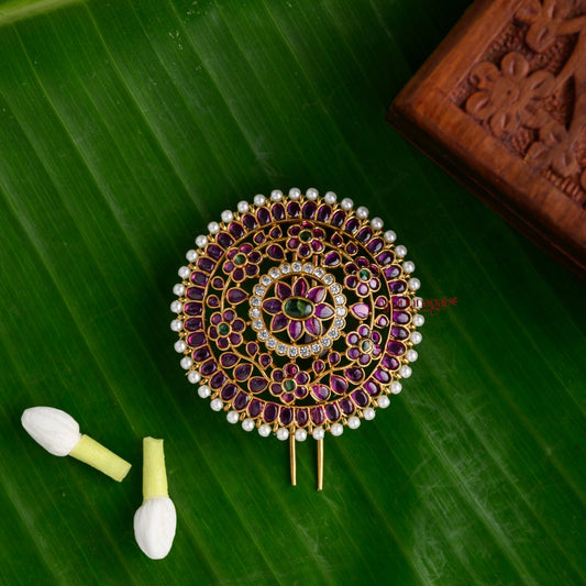 Classy Floral Kemp Bridal Jadai Billai