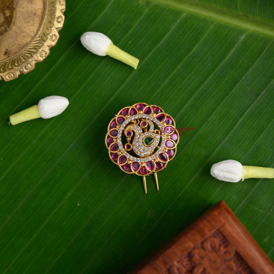 Peacock Kemp Bridal Jadai Billai