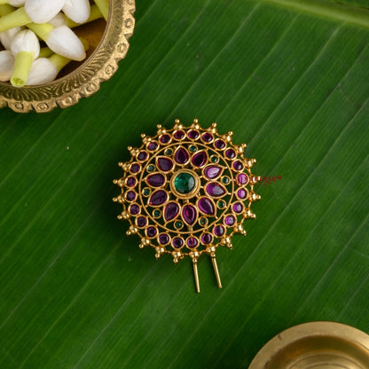 Elegant Kemp Floral Bridal Jadai Billai