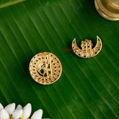 Dazzling Peacock Bridal Sun and Moon
